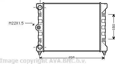 Ava Quality Cooling VW 2028 - Radiators, Motora dzesēšanas sistēma ps1.lv