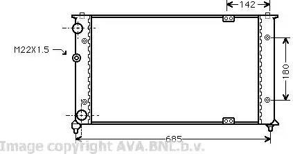 Ava Quality Cooling VW 2192 - Radiators, Motora dzesēšanas sistēma ps1.lv