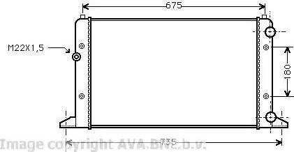 Ava Quality Cooling VW 2160 - Radiators, Motora dzesēšanas sistēma ps1.lv