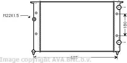 Ava Quality Cooling VW 2102 - Radiators, Motora dzesēšanas sistēma ps1.lv