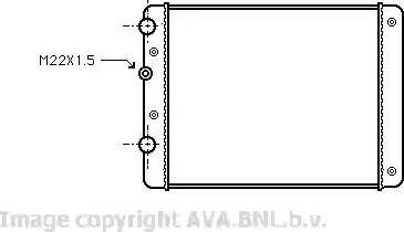 Ava Quality Cooling VW 2129 - Radiators, Motora dzesēšanas sistēma ps1.lv