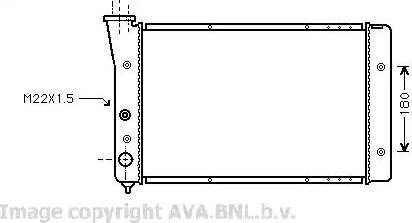 Ava Quality Cooling VW 2123 - Radiators, Motora dzesēšanas sistēma ps1.lv