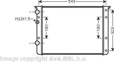 Ava Quality Cooling VW 2260 - Radiators, Motora dzesēšanas sistēma ps1.lv