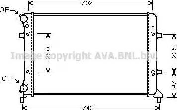 Ava Quality Cooling VW2205 - Radiators, Motora dzesēšanas sistēma ps1.lv