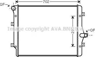 Ava Quality Cooling VW 2208 - Radiators, Motora dzesēšanas sistēma ps1.lv