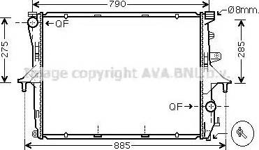 Ava Quality Cooling VW 2214 - Radiators, Motora dzesēšanas sistēma ps1.lv