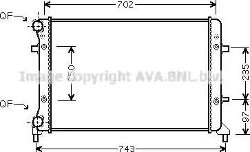 Ava Quality Cooling VWA2223 - Radiators, Motora dzesēšanas sistēma ps1.lv