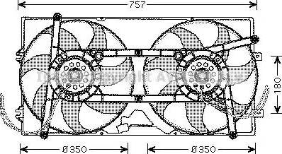 Ava Quality Cooling VW 7504 - Ventilators, Motora dzesēšanas sistēma ps1.lv