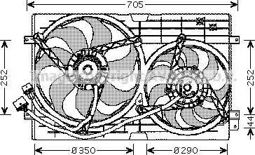 Ava Quality Cooling VW 7508 - Ventilators, Motora dzesēšanas sistēma ps1.lv