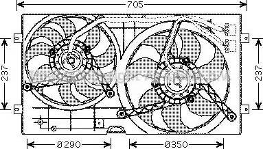 Ava Quality Cooling VW 7503 - Ventilators, Motora dzesēšanas sistēma ps1.lv