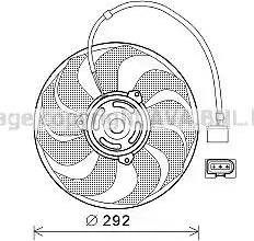 Ava Quality Cooling VW7533 - Ventilators, Motora dzesēšanas sistēma ps1.lv