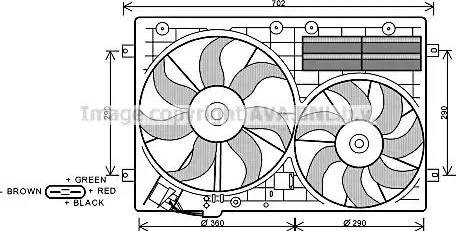 Ava Quality Cooling VW 7529 - Ventilators, Motora dzesēšanas sistēma ps1.lv