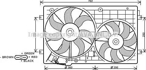 Ava Quality Cooling VW 7528 - Ventilators, Motora dzesēšanas sistēma ps1.lv