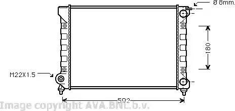 Ava Quality Cooling VWA2045 - Radiators, Motora dzesēšanas sistēma ps1.lv