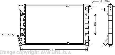 Ava Quality Cooling VWA2041 - Radiators, Motora dzesēšanas sistēma ps1.lv