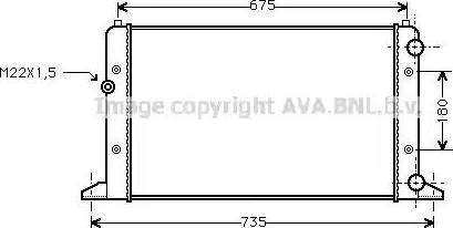 Ava Quality Cooling VWA2160 - Radiators, Motora dzesēšanas sistēma ps1.lv