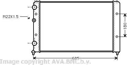 Ava Quality Cooling VWA2115 - Radiators, Motora dzesēšanas sistēma ps1.lv