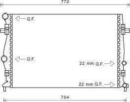 Ava Quality Cooling VWA2343 - Radiators, Motora dzesēšanas sistēma ps1.lv