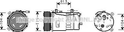 Ava Quality Cooling VWAK046 - Kompresors, Gaisa kond. sistēma ps1.lv