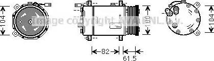 Ava Quality Cooling VW K167 - Kompresors, Gaisa kond. sistēma ps1.lv