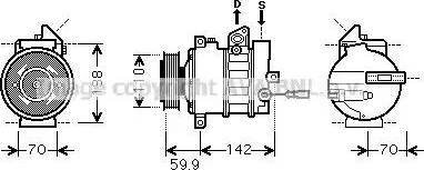 Ava Quality Cooling VWK298 - Kompresors, Gaisa kond. sistēma ps1.lv