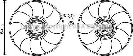 Ava Quality Cooling VWC332 - Ventilators, Motora dzesēšanas sistēma ps1.lv