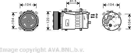 Ava Quality Cooling VW K049 - Kompresors, Gaisa kond. sistēma ps1.lv