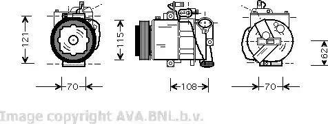 Ava Quality Cooling VW K064 - Kompresors, Gaisa kond. sistēma ps1.lv