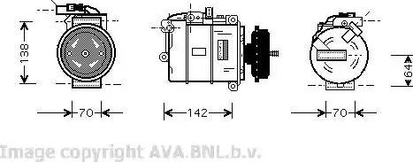 Ava Quality Cooling VWK087 - Kompresors, Gaisa kond. sistēma ps1.lv