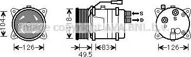 Ava Quality Cooling VWK303 - Kompresors, Gaisa kond. sistēma ps1.lv