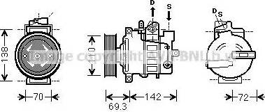 Ava Quality Cooling VWK318 - Kompresors, Gaisa kond. sistēma ps1.lv