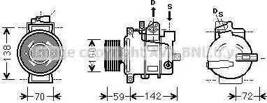 Ava Quality Cooling VWK380 - Kompresors, Gaisa kond. sistēma ps1.lv