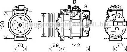 Ava Quality Cooling VWK321 - Kompresors, Gaisa kond. sistēma ps1.lv