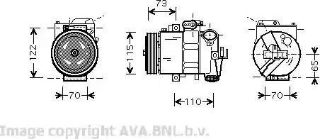 Ava Quality Cooling VW K240 - Kompresors, Gaisa kond. sistēma ps1.lv