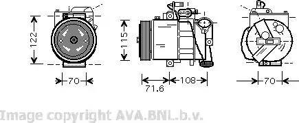 Ava Quality Cooling VW K257 - Kompresors, Gaisa kond. sistēma ps1.lv