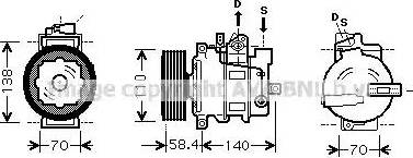Ava Quality Cooling VW K265 - Kompresors, Gaisa kond. sistēma ps1.lv