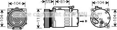 Ava Quality Cooling VW K270 - Kompresors, Gaisa kond. sistēma ps1.lv