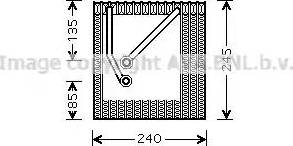 Ava Quality Cooling VW V242 - Iztvaikotājs, Gaisa kondicionēšanas sistēma ps1.lv