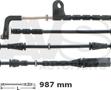 AVS Autoparts 340748 - Indikators, Bremžu uzliku nodilums ps1.lv