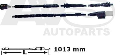 AVS Autoparts 340723 - Indikators, Bremžu uzliku nodilums ps1.lv