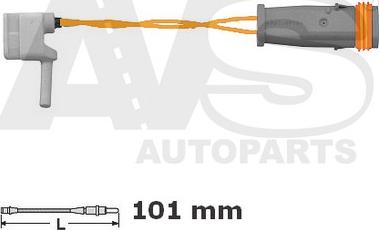 AVS Autoparts 341170 - Indikators, Bremžu uzliku nodilums ps1.lv