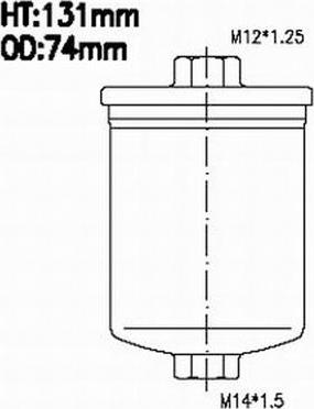 Azumi FSP41010 - Degvielas filtrs ps1.lv