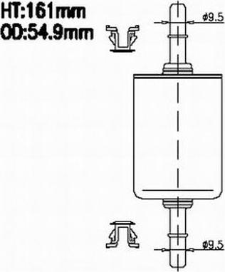 Azumi FSP50580 - Degvielas filtrs ps1.lv