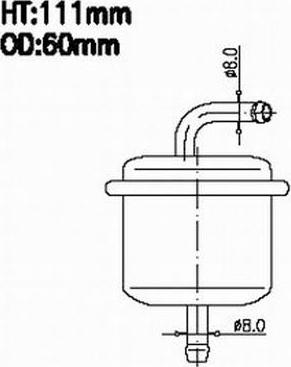 Azumi FSP29296 - Degvielas filtrs ps1.lv