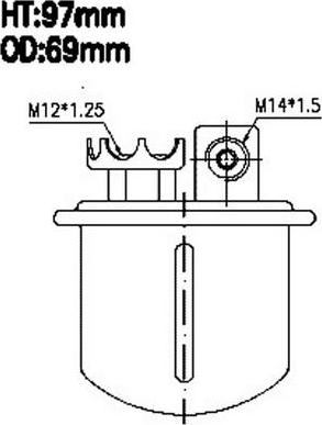 Azumi FSP28202U - Degvielas filtrs ps1.lv