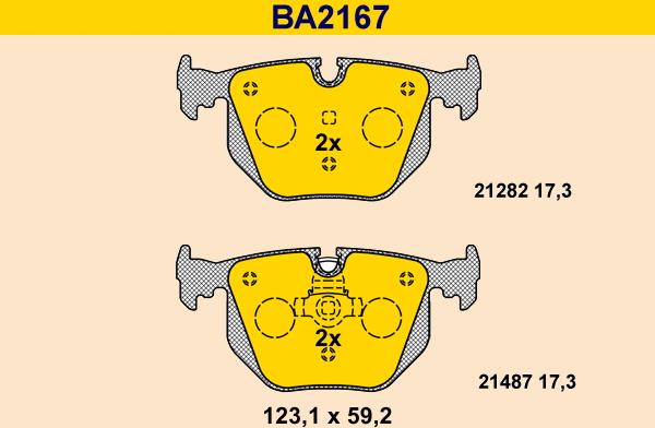 Barum BA2167 - Bremžu uzliku kompl., Disku bremzes ps1.lv