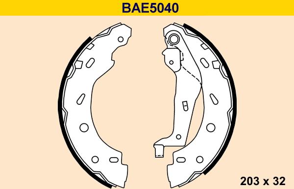 Barum BAE5040 - Bremžu loku komplekts ps1.lv