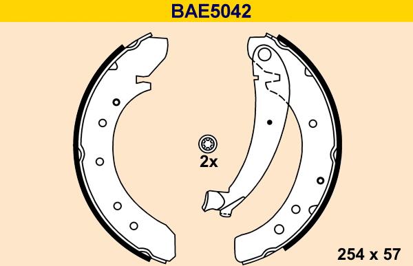 Barum BAE5042 - Bremžu loku komplekts ps1.lv