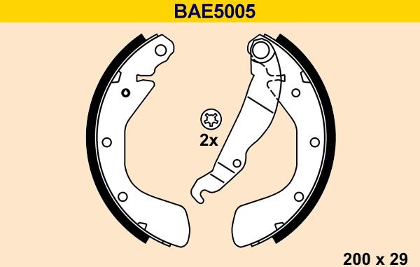 Barum BAE5005 - Bremžu loku komplekts ps1.lv