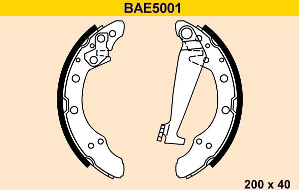 Barum BAE5001 - Bremžu loku komplekts ps1.lv